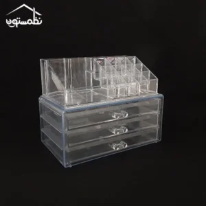 استند لوازم آرایشی سه کشو با رویه