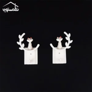 آویز چندکاره طرح گربه بسته 2 عددی