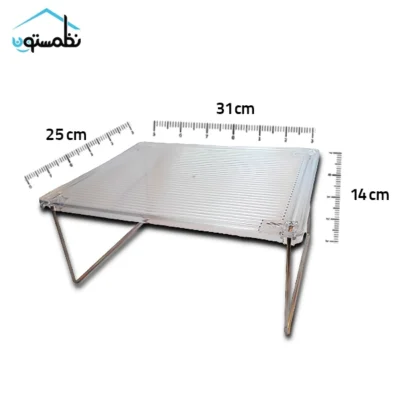 راف کریستالی پایه فلزی مرسه